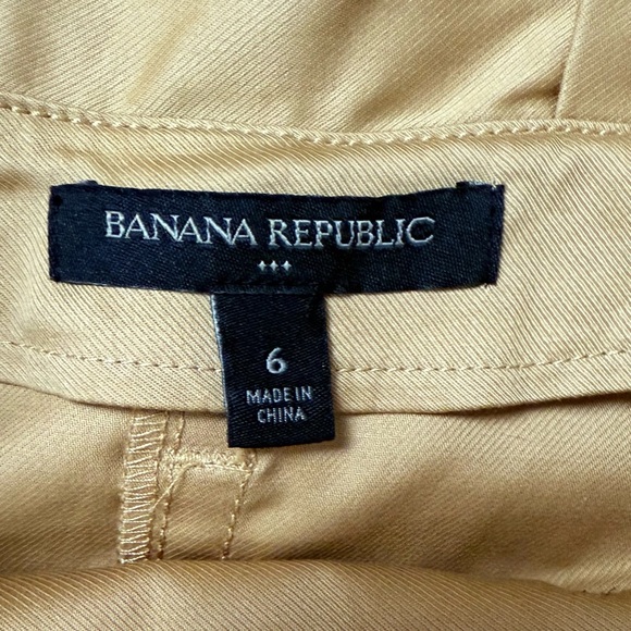 Banana Republic Heritage Button Midi Skirt Tan Paperbag Cargo Preppy Utility - Picture 5 of 9